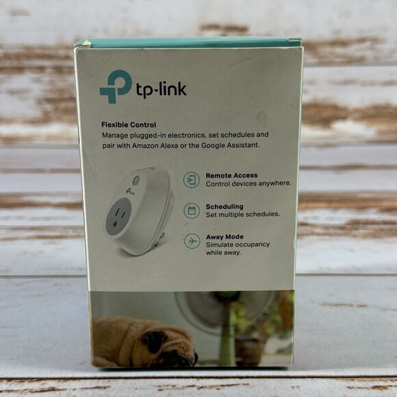 TP-Link HS100 Wi-Fi Smart Plug Kit NEW SEALED Works w/ Amazon Alexa & Google - Picture 3 of 4